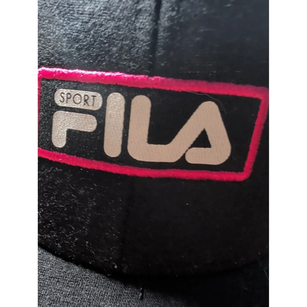 Women FILA Sport Strapback Adjustable Hat Cap Baseball Basketball Mom Black Pink